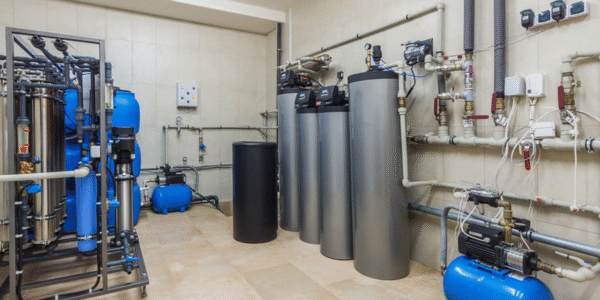 plumbing water softener diagram