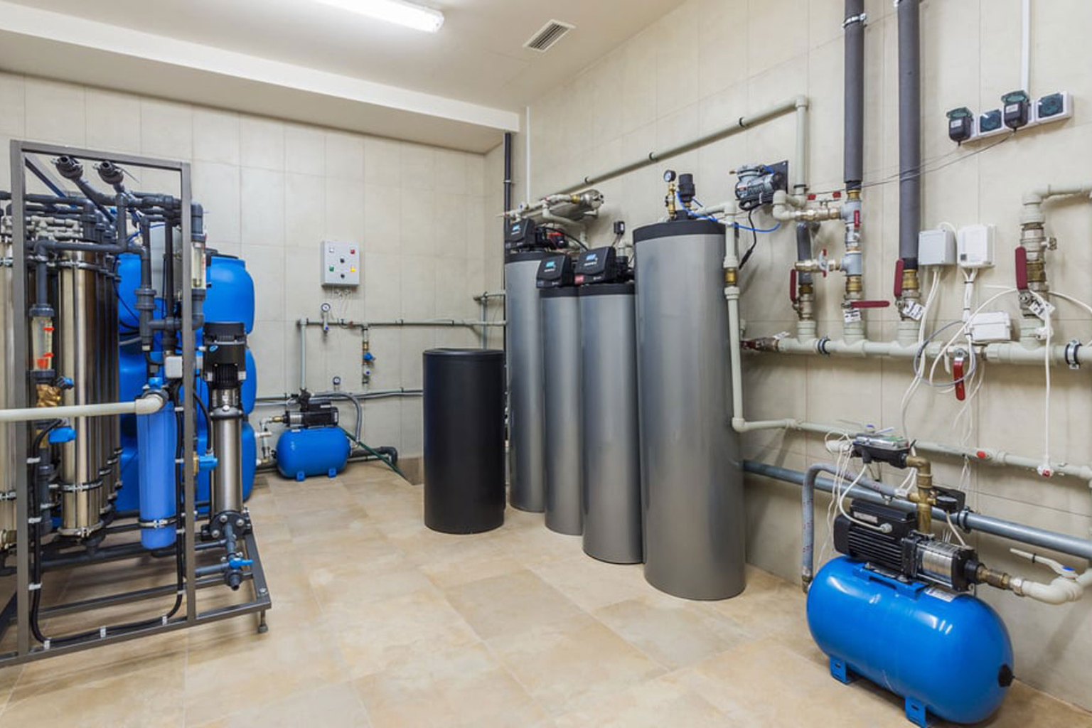 plumbing water softener diagram